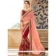 Embroidered Work Faux Georgette Designer Half N Half Saree