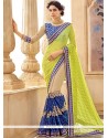 Faux Georgette Multi Colour Classic Designer Saree