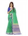 Sea Green Weaving Work Banarasi Silk Designer Traditional Saree