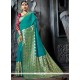 Sea Green Weaving Work Designer Traditional Saree