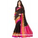 Cotton Silk Black Casual Saree