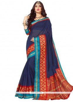 Woven Work Cotton Silk Casual Saree