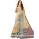 Beige Cotton Silk Casual Saree