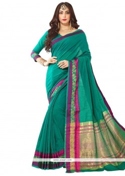 Woven Work Cotton Silk Casual Saree