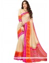 Cotton Silk Cream Casual Saree