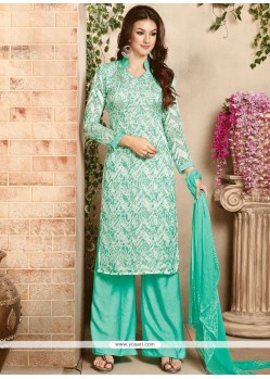 Print Work Brasso Georgette Designer Palazzo Suit