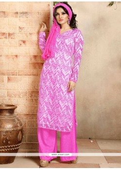 Brasso Georgette Print Work Designer Palazzo Suit