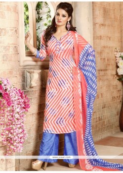 Print Work Multi Colour Designer Palazzo Suit