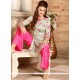 Multi Colour Print Work Brasso Georgette Designer Palazzo Suit