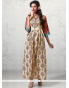 Multi Colour Print Work Party Wear Kurti