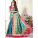 Blue Weaving Work Traditional Designer Saree