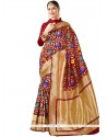 Maroon Traditional Designer Saree