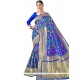 Blue Weaving Work Designer Traditional Saree