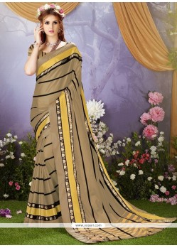 Cotton Silk Beige Casual Saree