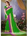 Cotton Silk Green Woven Work Casual Saree