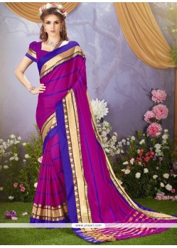 Cotton Silk Woven Work Casual Saree