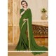 Faux Georgette Lace Work Casual Saree