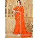 Orange Casual Saree