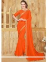 Orange Casual Saree