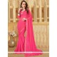 Faux Georgette Lace Work Casual Saree