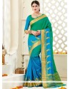 Green Woven Work Art Silk Traditional Designer Saree