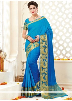 Art Silk Woven Work Traditional Designer Saree