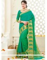 Woven Work Green Designer Traditional Saree