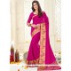 Art Silk Magenta Traditional Saree