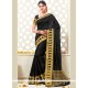 Black Woven Work Art Silk Designer Traditional Saree