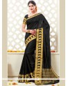 Black Woven Work Art Silk Designer Traditional Saree