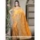 Art Silk Patch Border Work Traditional Designer Saree