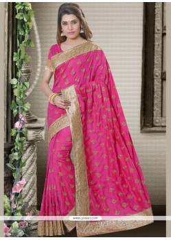 Resham Work Art Silk Traditional Saree