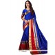 Cotton Silk Blue Casual Saree