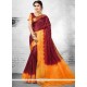 Wine Woven Work Art Silk Designer Traditional Saree