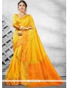 Yellow Designer Traditional Saree