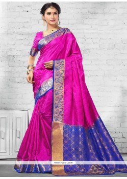 Art Silk Woven Work Traditional Designer Saree