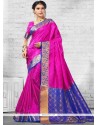 Art Silk Woven Work Traditional Designer Saree