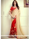 Faux Georgette Half N Half Saree