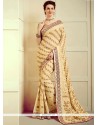 Cream Classic Designer Saree