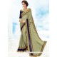 Faux Chiffon Grey Saree