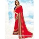 Embroidered Work Faux Georgette Classic Designer Saree