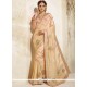 Beige Fancy Fabric Classic Designer Saree