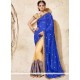 Embroidered Work Half N Half Designer Saree