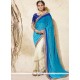 Embroidered Work Half N Half Designer Saree