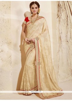 Patch Border Work Classic Designer Saree