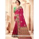 Magenta Weaving Work Designer Traditional Saree