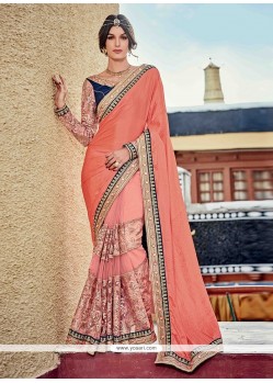 Art Silk Embroidered Work Classic Designer Saree