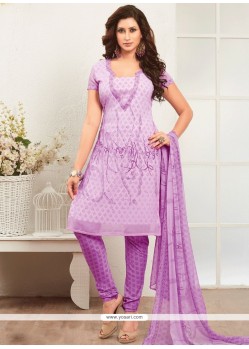 Faux Georgette Churidar Suit