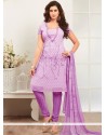 Faux Georgette Churidar Suit