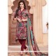 Faux Crepe Churidar Suit